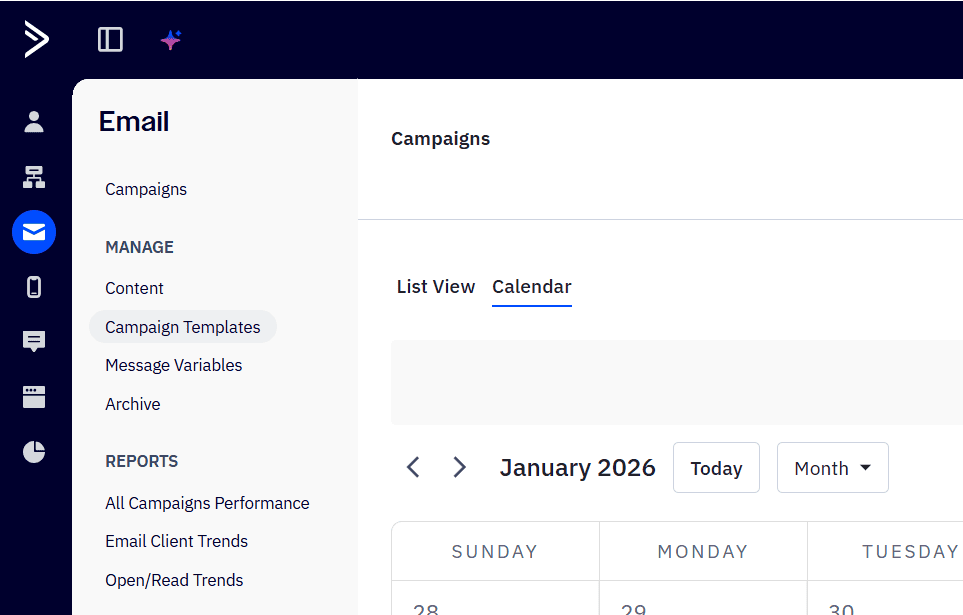 ActiveCampaign Calendar